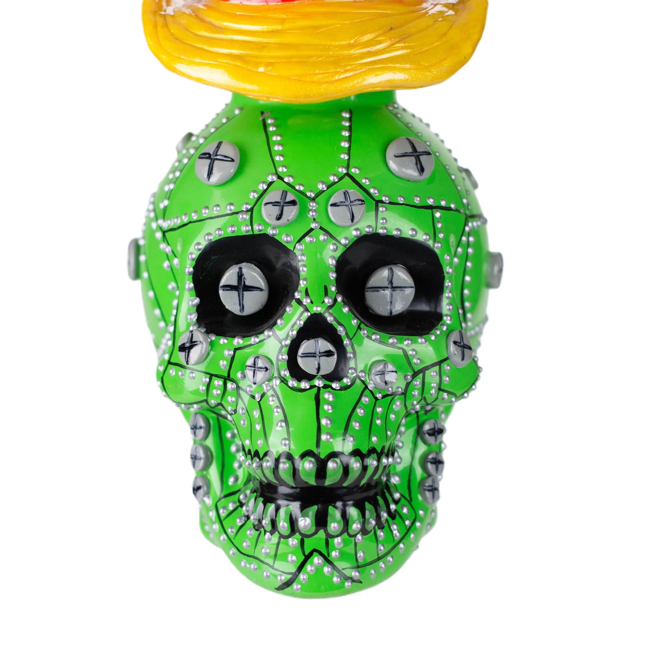 9&quot; Wizard Skull Water Pipe - inhalco