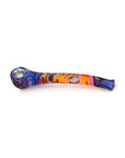 9" Silicone Graphic Hand Pipe with Metal Bowl