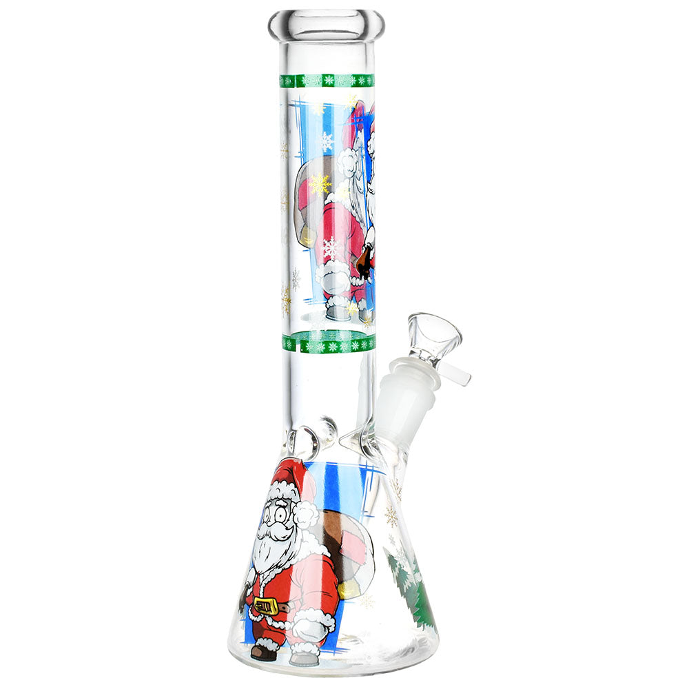 Santa Claus Themed Glass Water Pipe