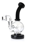 Glass  Round Globe Dab Rig w/ Inset Perc