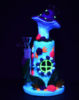 Flower And Shroom Cottage Glow Water Pipe