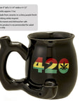 420 Black Mug with Rasta Colors