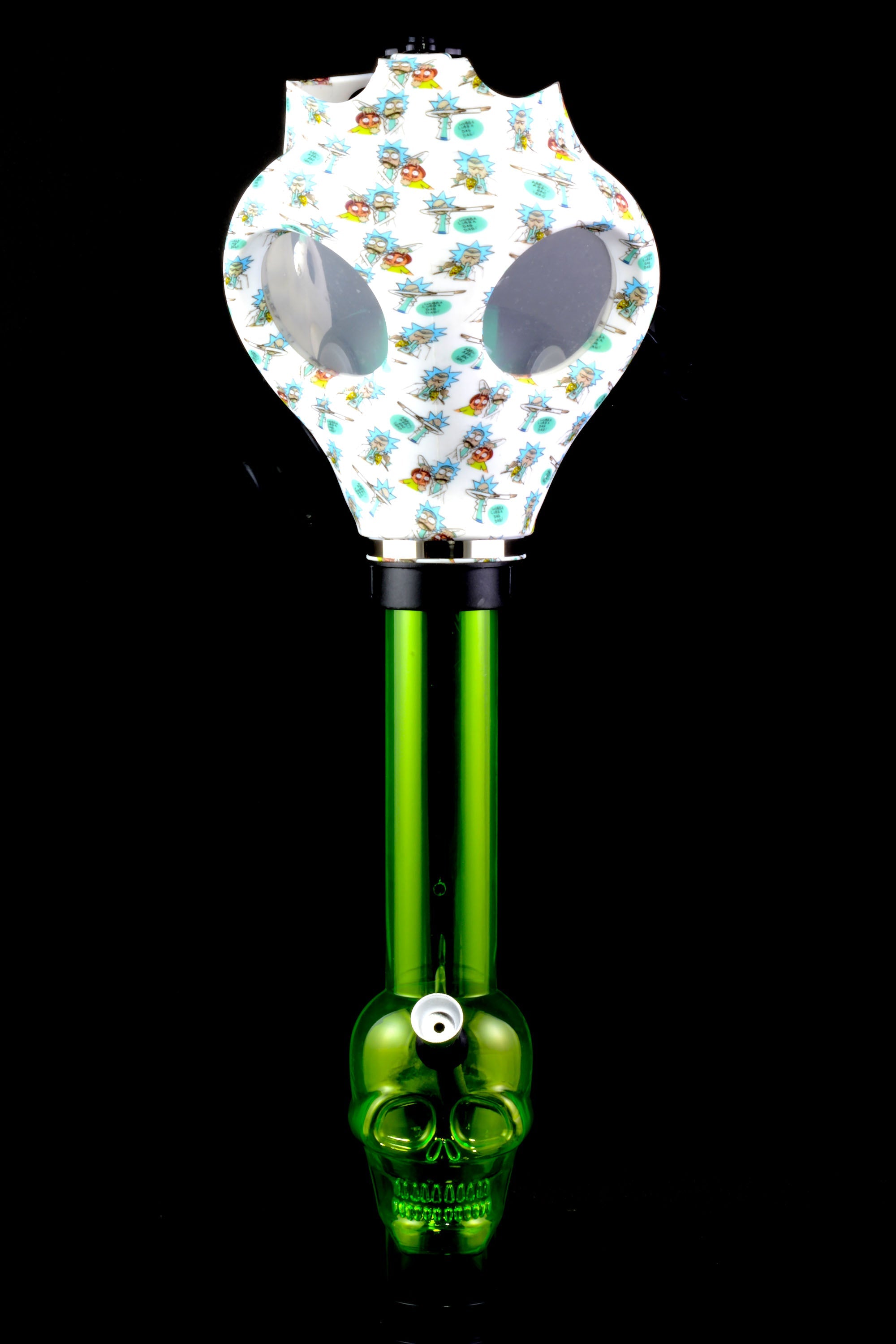 Alien Skull Acrylic Gas Mask Bong