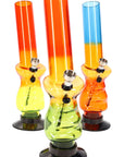 Tri-Color Pop Acrylic Bong 10″