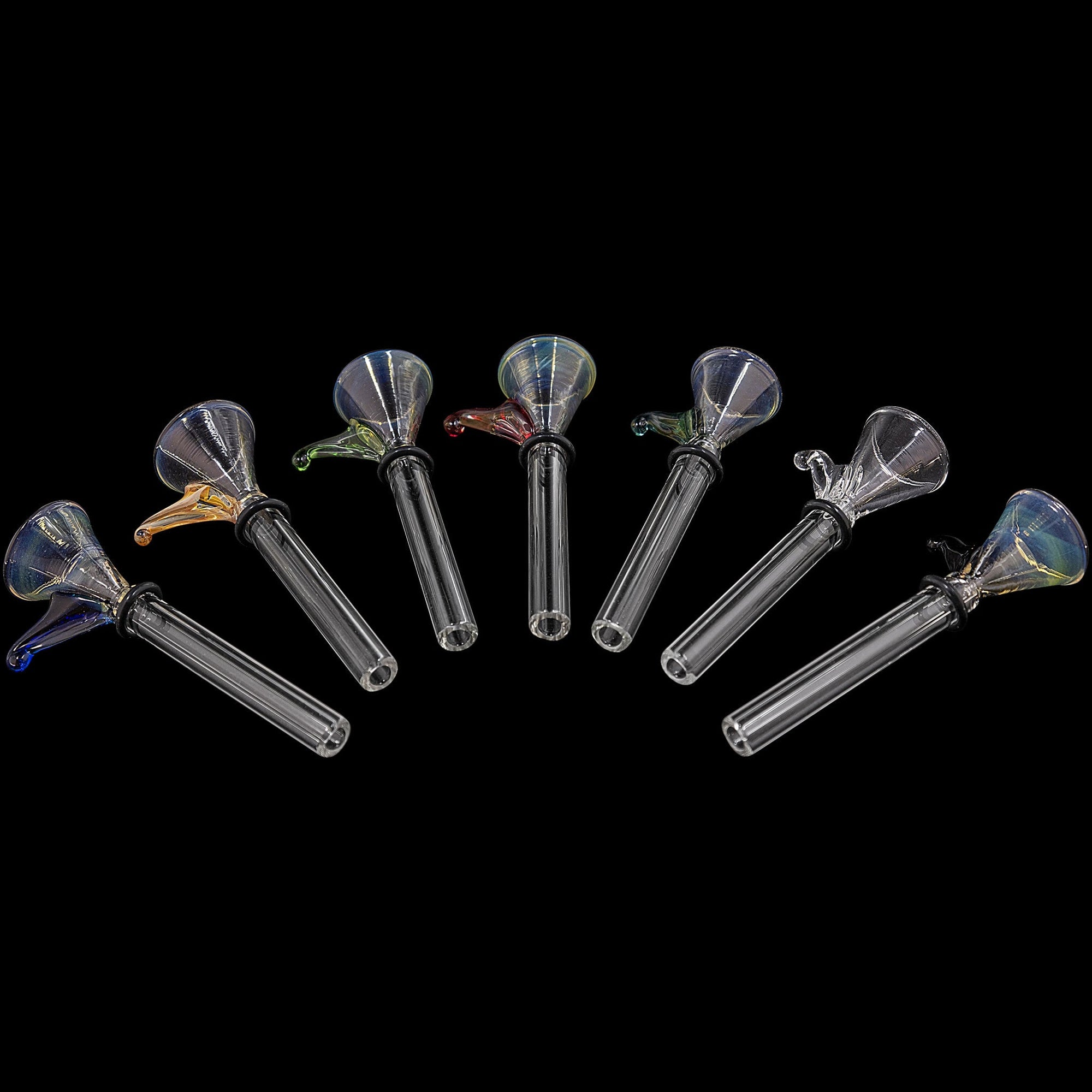 9mm Funnel Slide Bowl with Handle in assorted colors