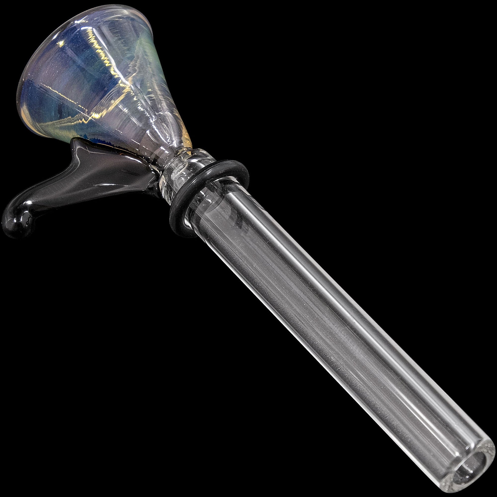 Black 9mm Funnel Slide Bowl with Handle smoking bowl