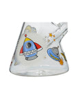 Glow Astronaut Glass Beaker Water Pipe 10 Inch