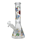 Glow Astronaut Glass Beaker Water Pipe 10 Inch