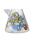 Glow Astronaut Glass Beaker Water Pipe 10 Inch