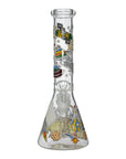 Glow Astronaut Glass Beaker Water Pipe 10 Inch