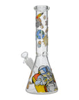 Glow Astronaut Glass Beaker Water Pipe 10 Inch