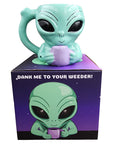 Alien Head Coffee Pipe Mug - inhalco