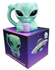 Alien Head Coffee Pipe Mug - inhalco