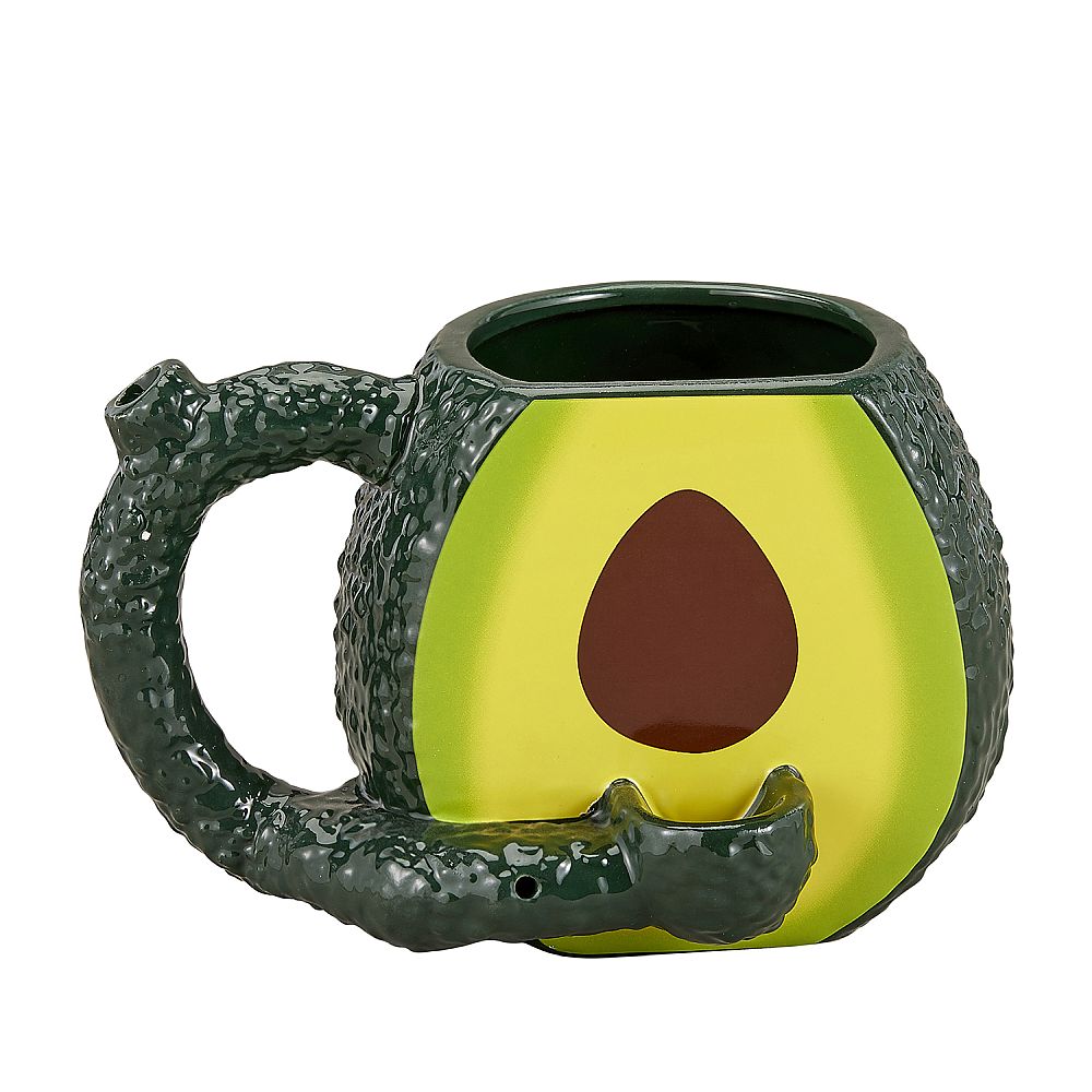 Avocado Coffee Mug with Pipe in Handle - inhalco