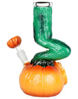 Bent Neck Scary Pumpkin Enamel On Bongs