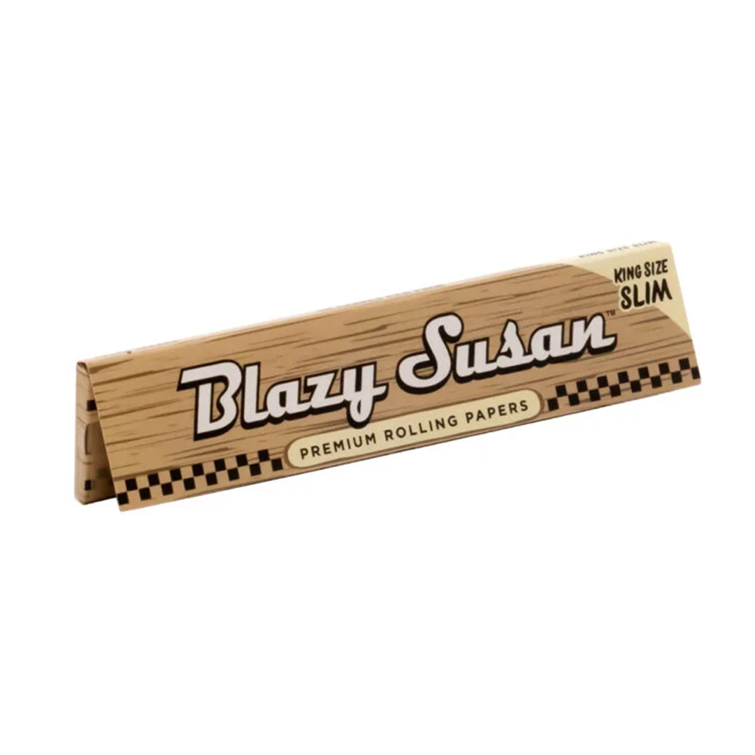 Blazy Susan Unbleached Rolling Papers - inhalco