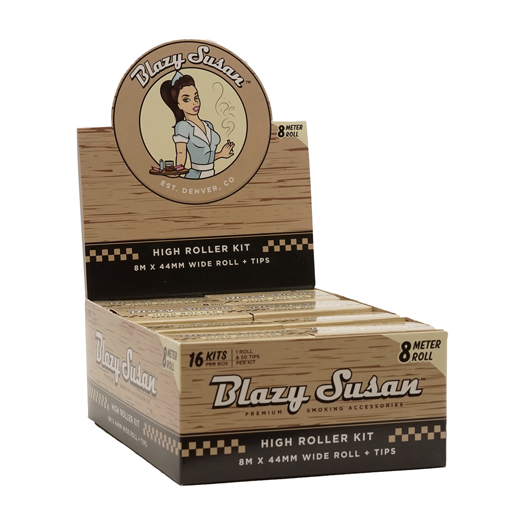 Blazy Susan Unbleached Rolling Papers - inhalco