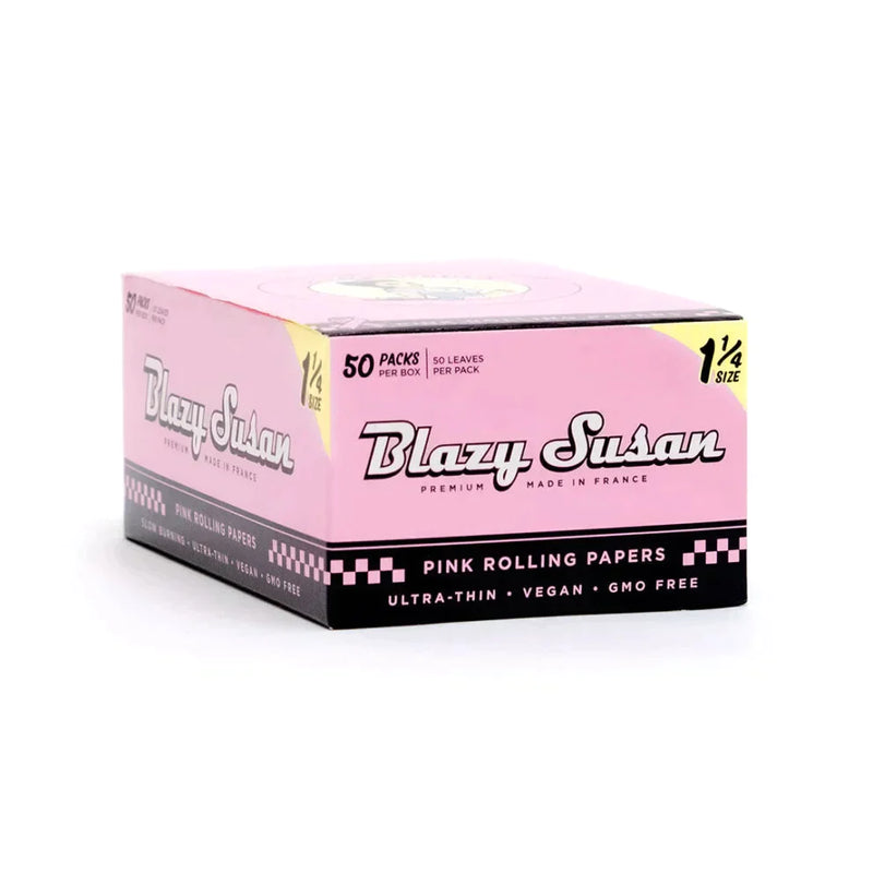 Blazy Susan Pink 1-1/4 Rolling Paper Box of 50 - INHALCO