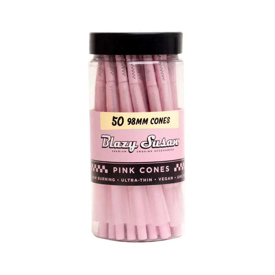 Blazy Susan Pink 98mm Cones Pack of 50 - INHALCO