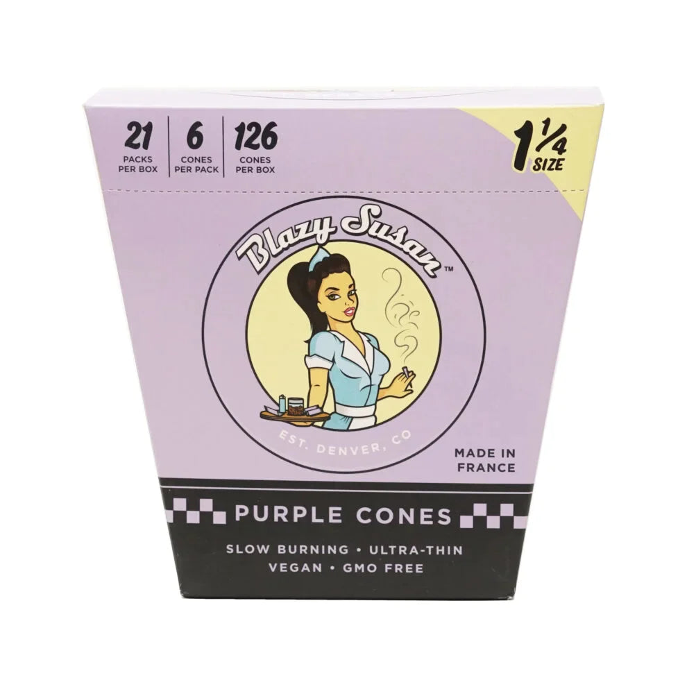 Blazy Susan Purple 1-1/4 Cones Box of 21 - INHALCO