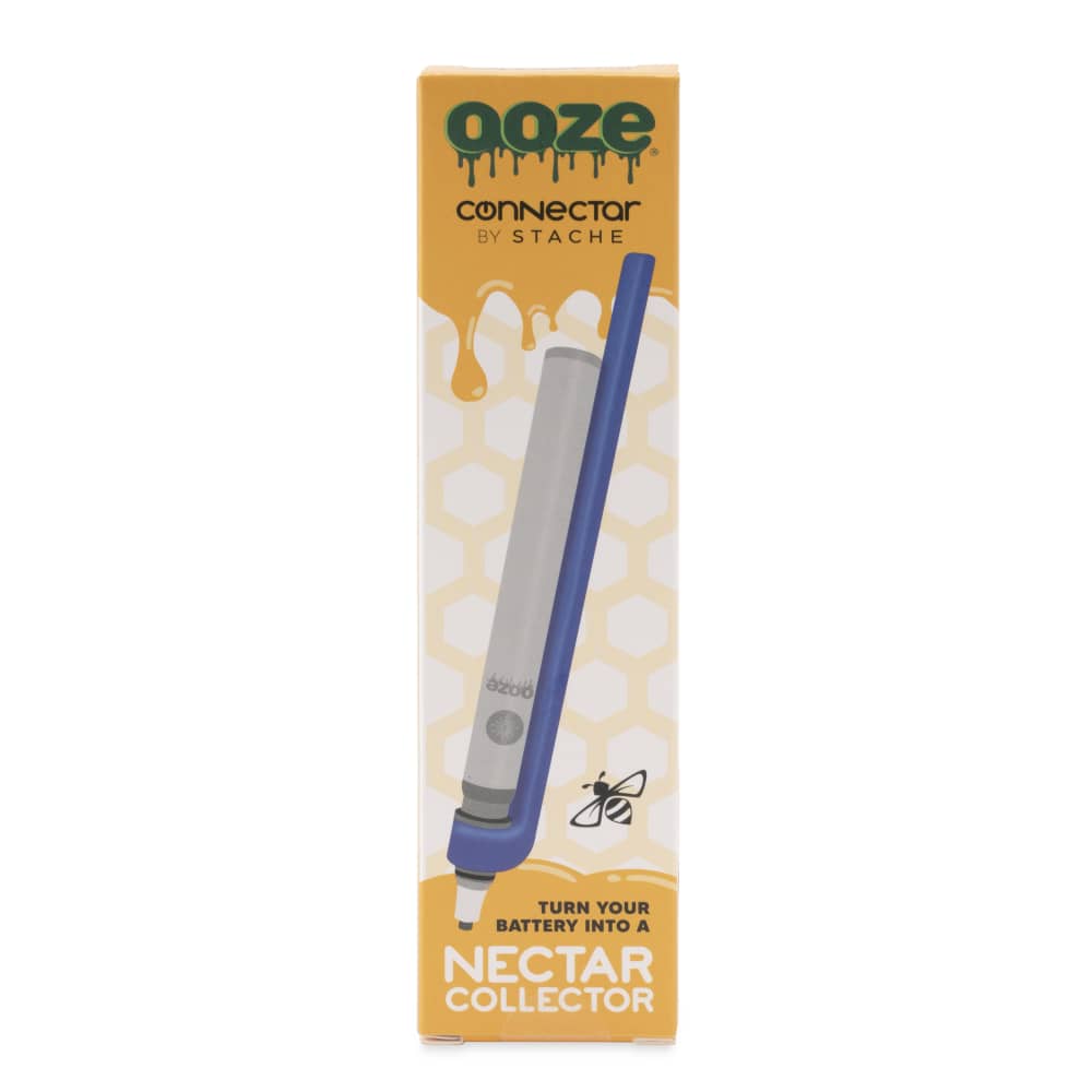 Blue Ooze x Stache ConNectar 510 Thread Dab Straw Attachment Package