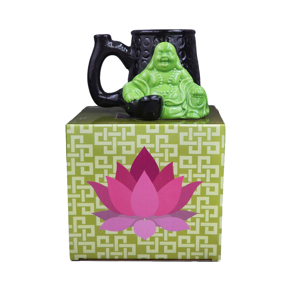 Buddha Coffee Mug Smoking Pipe - inhalco