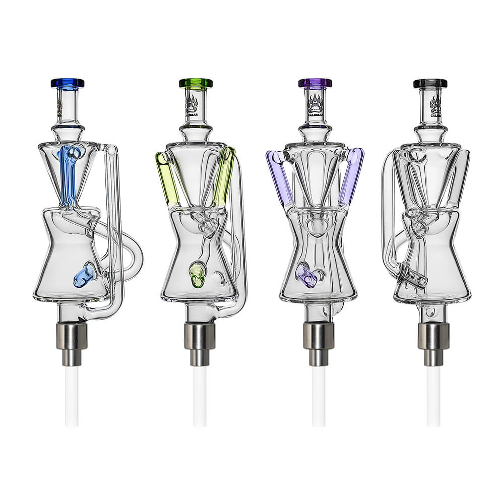 Fusion Twin Arm Glass Recycler Nectar Collector