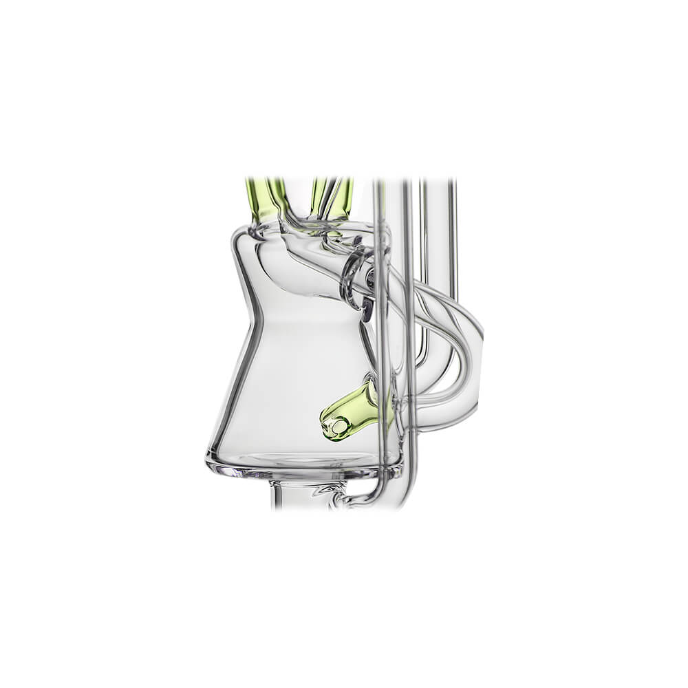 Fusion Twin Arm Glass Recycler Nectar Collector
