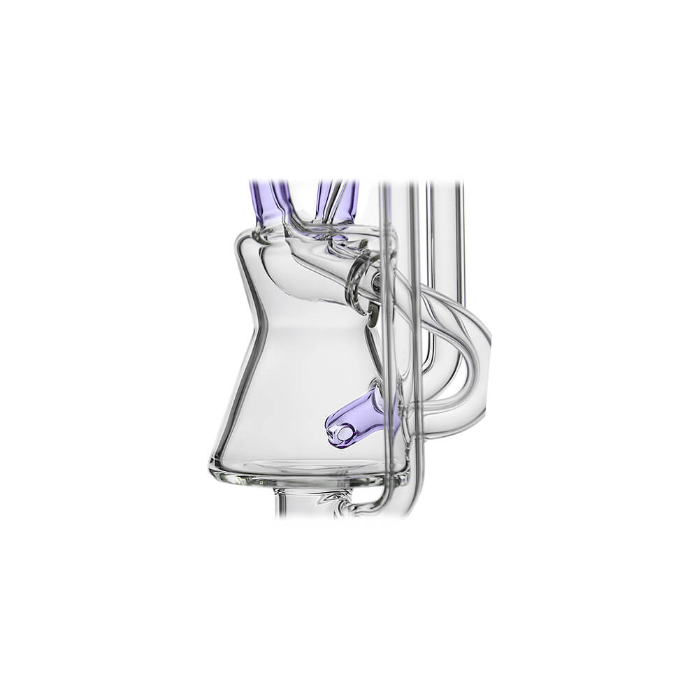 Fusion Twin Arm Glass Recycler Nectar Collector