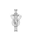 Twisted Spiral Recycler Glass Nectar Collector