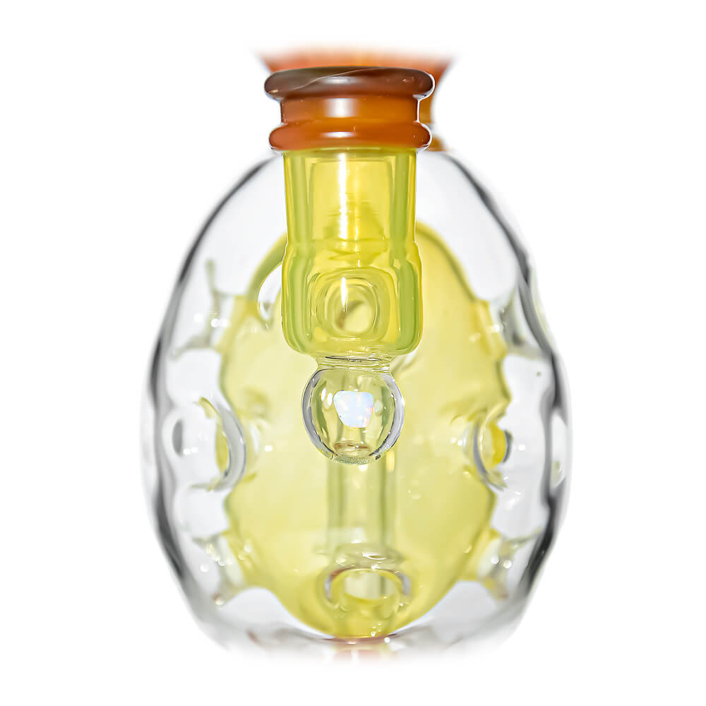 Oval Sphere Glass Dab Rig W/ Opal Triseed Perc