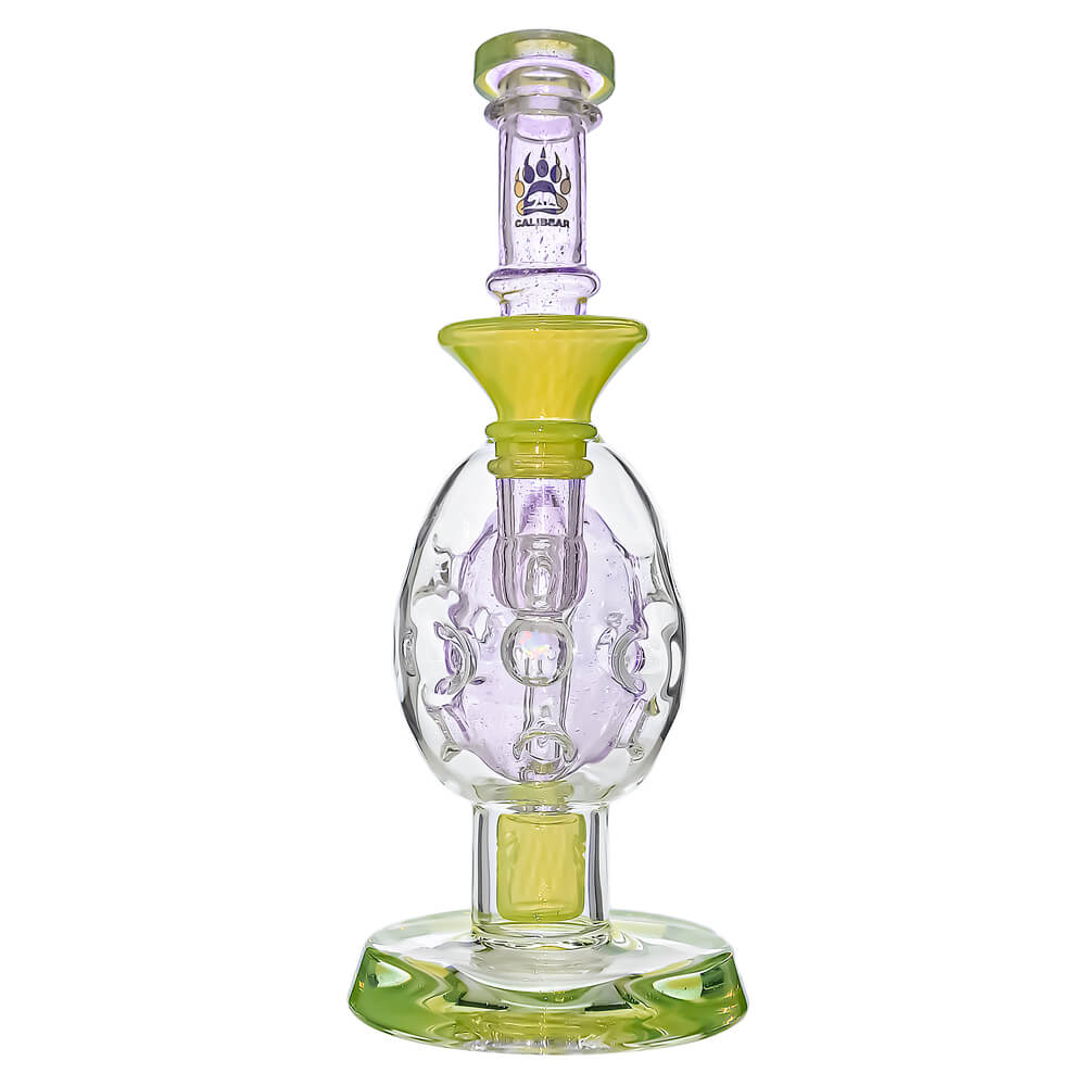 Oval Sphere Glass Dab Rig W/ Opal Triseed Perc