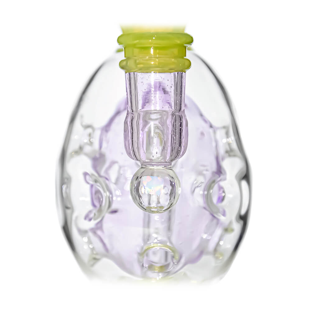 Oval Sphere Glass Dab Rig W/ Opal Triseed Perc