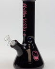 12" Kitty Black 7mm Glass Beaker Bong_0