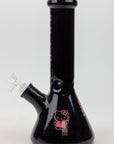 12" Kitty Black 7mm Glass Beaker Bong_2