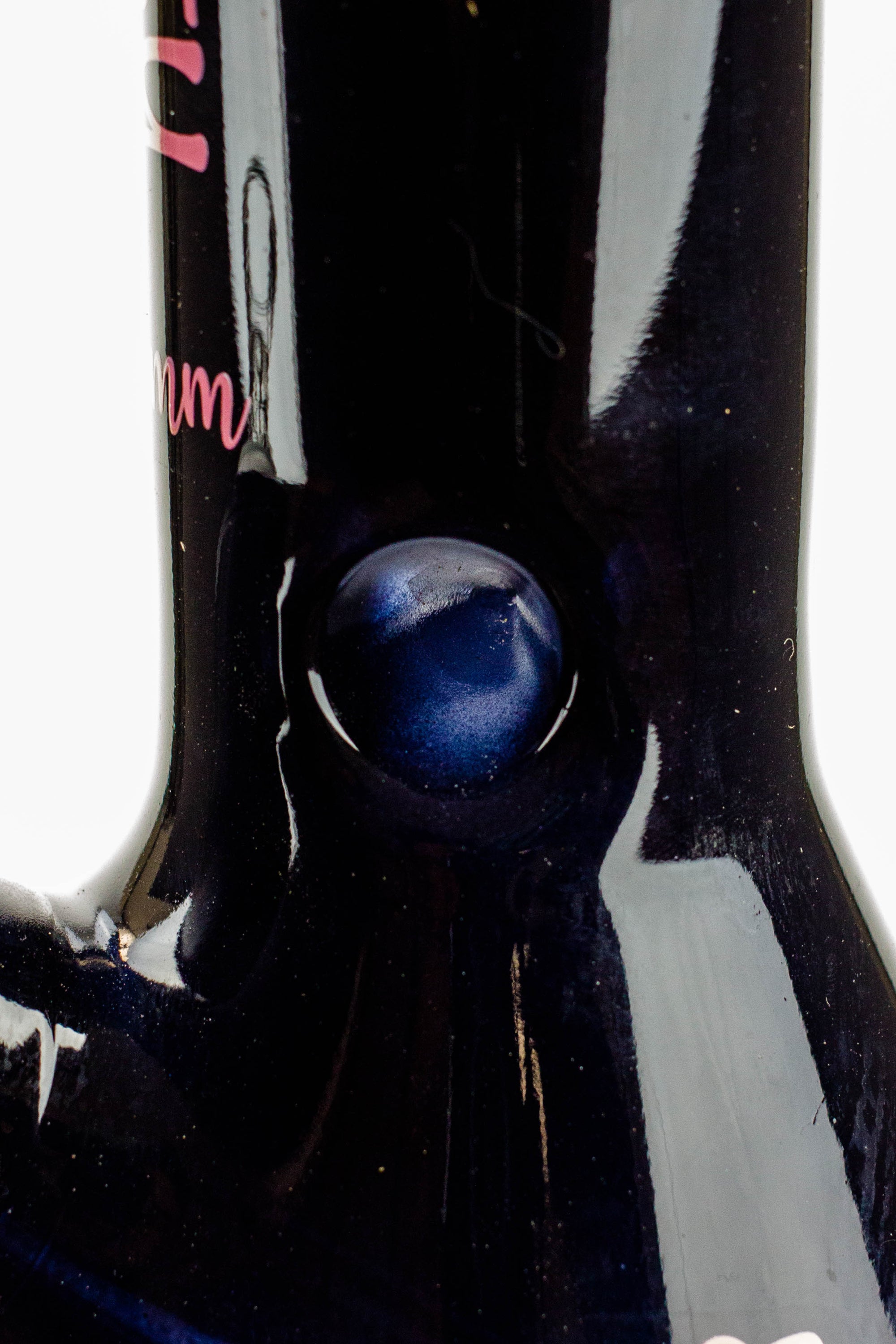 12" Kitty Black 7mm Glass Beaker Bong_4