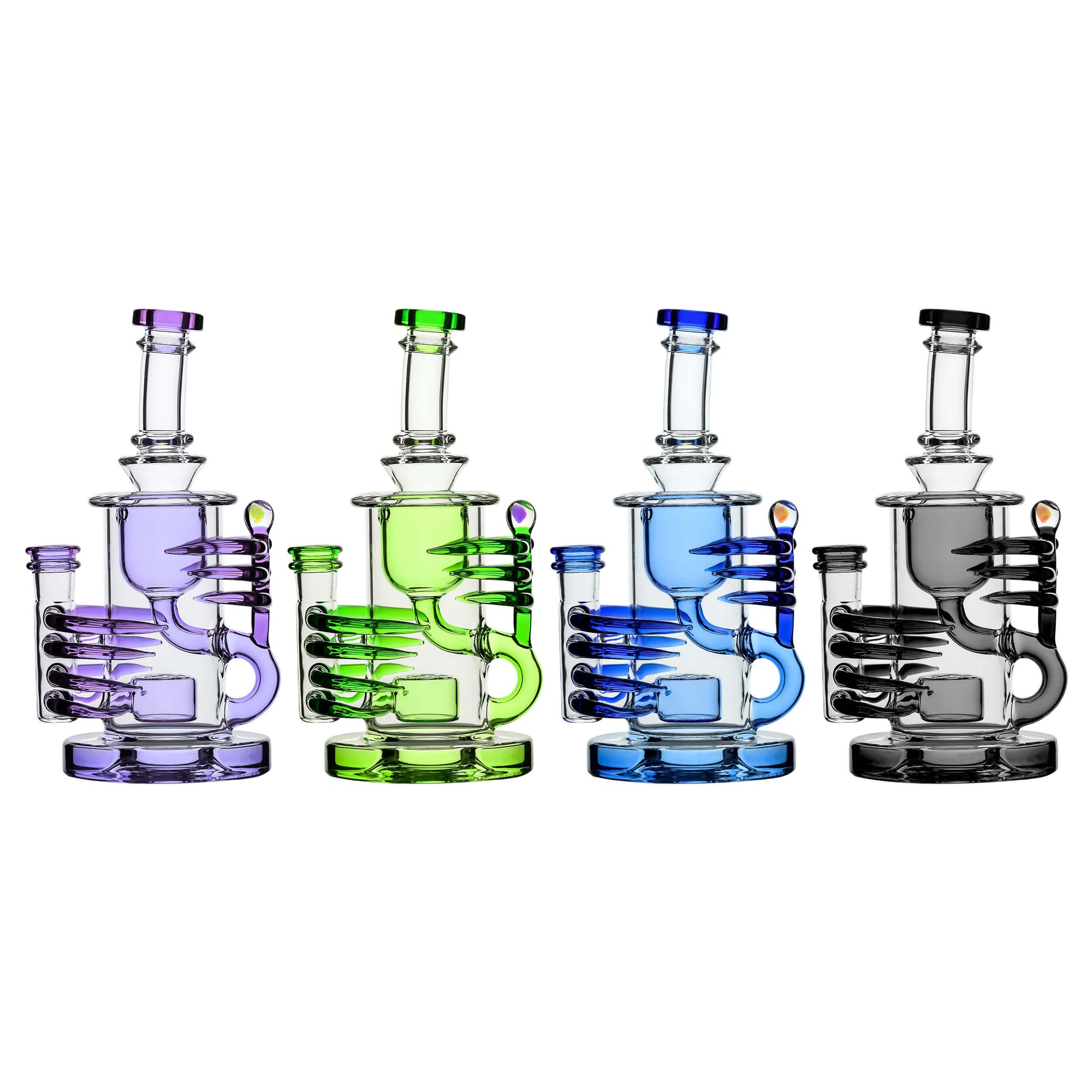 Horn Klein Recycler Heady Glass Dab Rig 8"