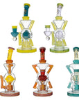 EXO 8" Recycler Dab Rig with Seed of Life Perc
