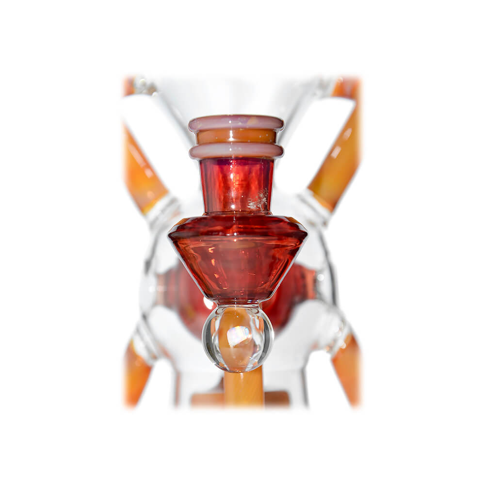 EXO 8" Recycler Dab Rig with Seed of Life Perc