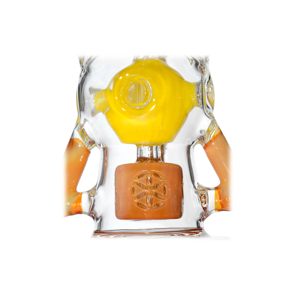 EXO 8" Recycler Dab Rig with Seed of Life Perc