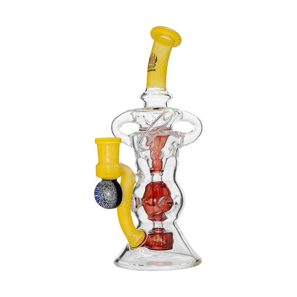 Triple Arm Swiss Fab Incycler Dab Rig With Marble