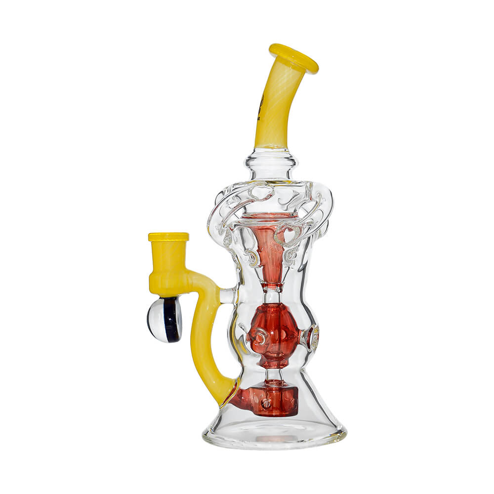 Triple Arm Swiss Fab Incycler Dab Rig With Marble