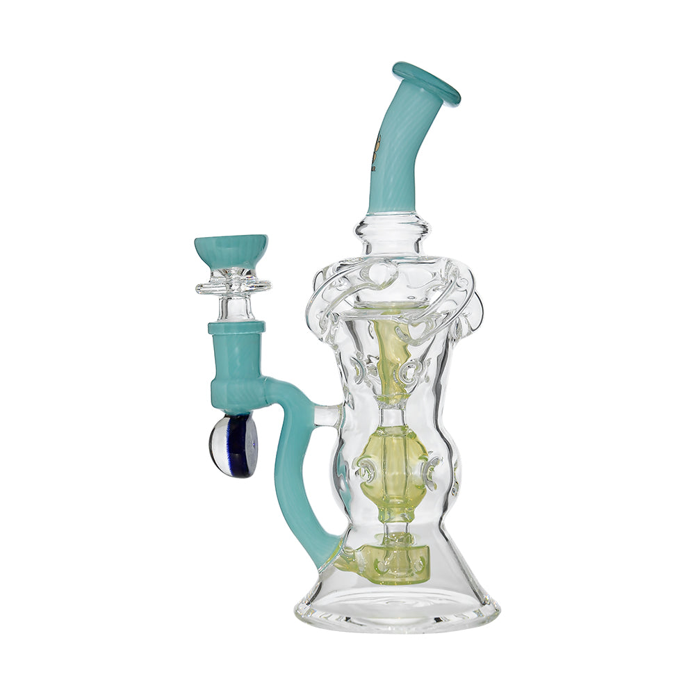 Triple Arm Swiss Fab Incycler Dab Rig With Marble