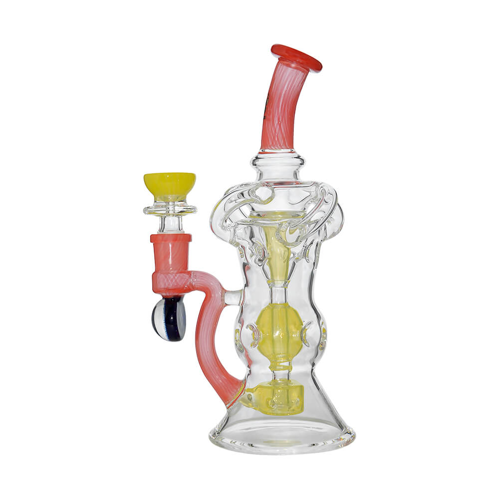 Triple Arm Swiss Fab Incycler Dab Rig With Marble