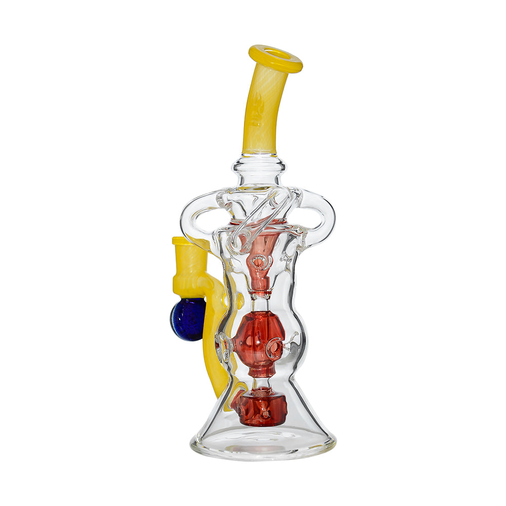 Triple Arm Swiss Fab Incycler Dab Rig With Marble