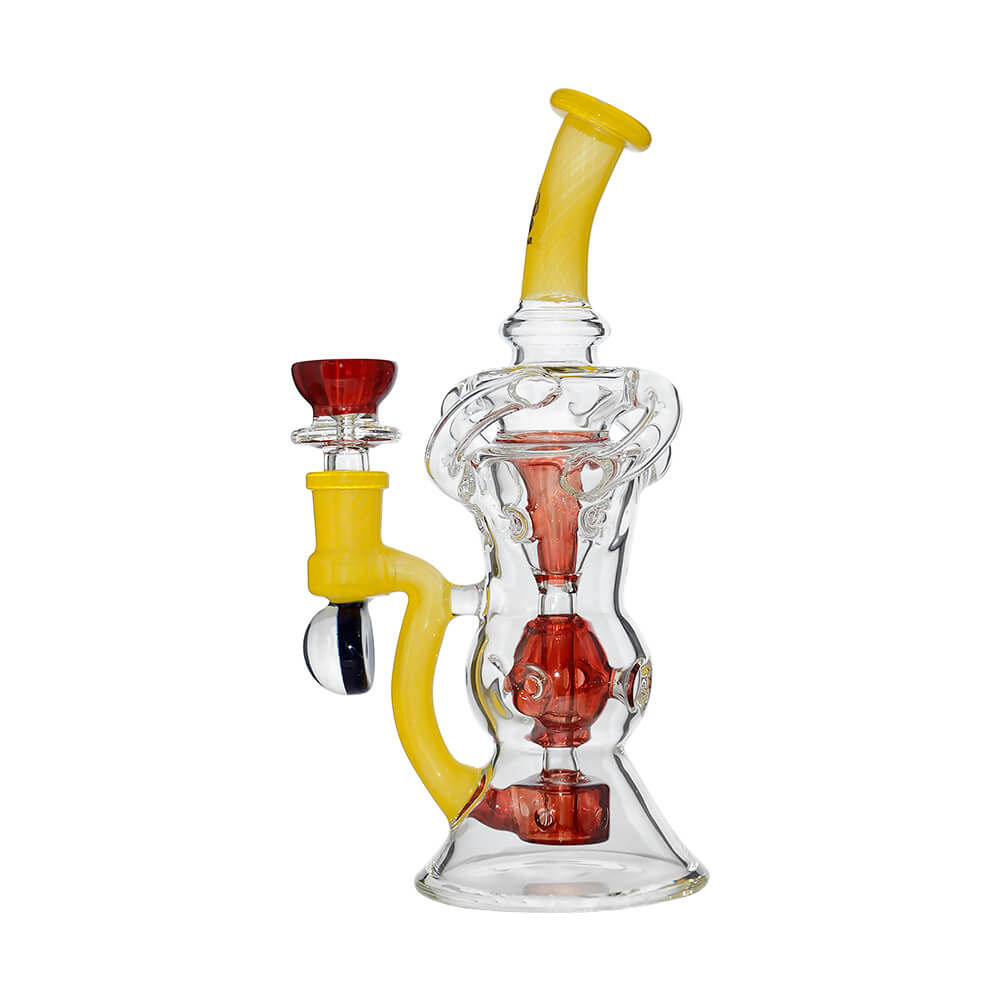Triple Arm Swiss Fab Incycler Dab Rig With Marble
