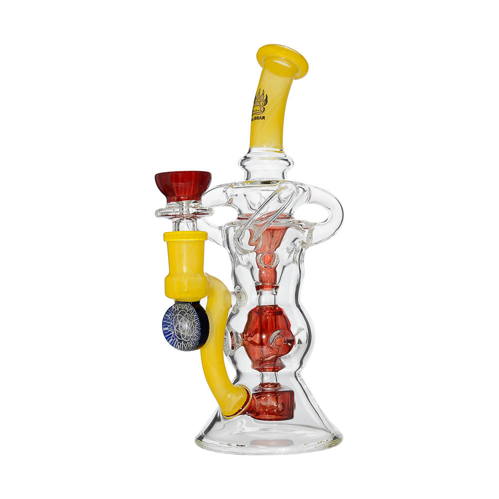Triple Arm Swiss Fab Incycler Dab Rig With Marble