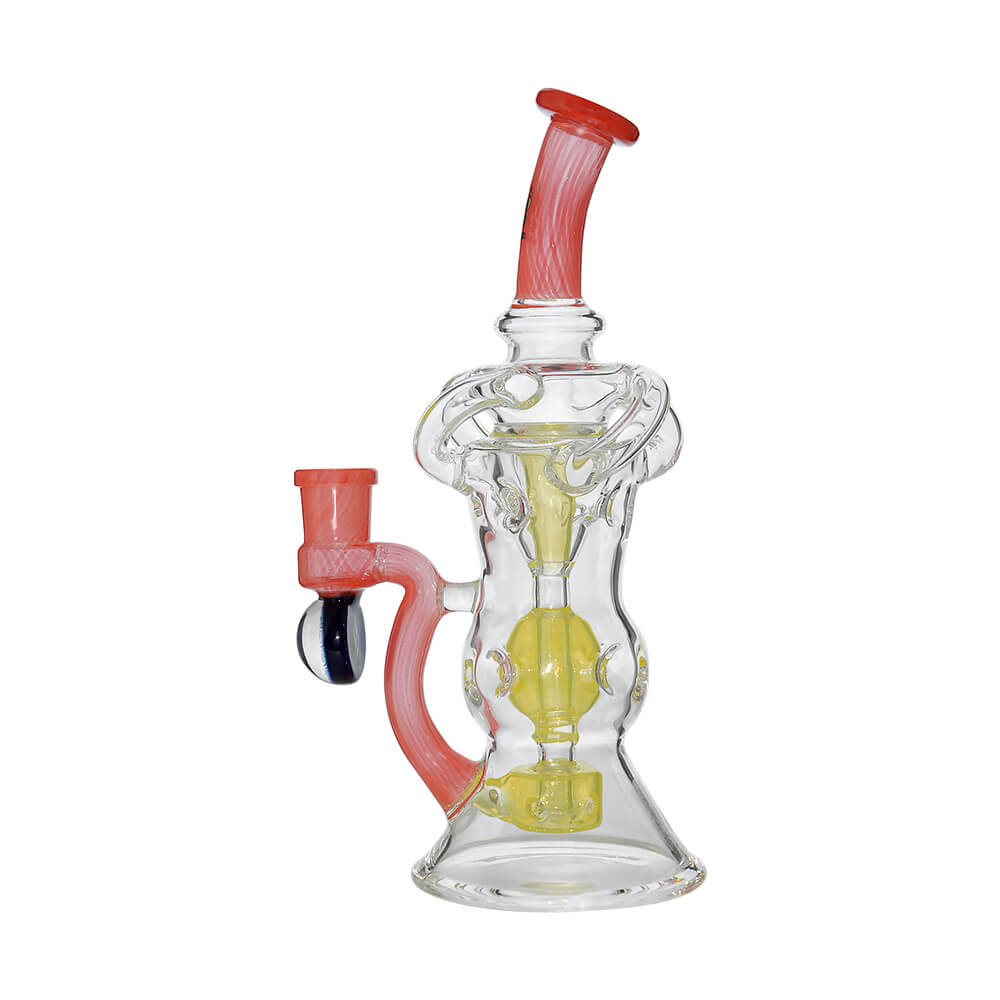 Triple Arm Swiss Fab Incycler Dab Rig With Marble