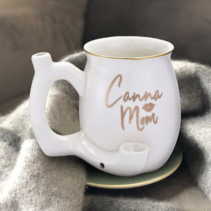 Canna Mom Pipe Coffee Mug - inhalco