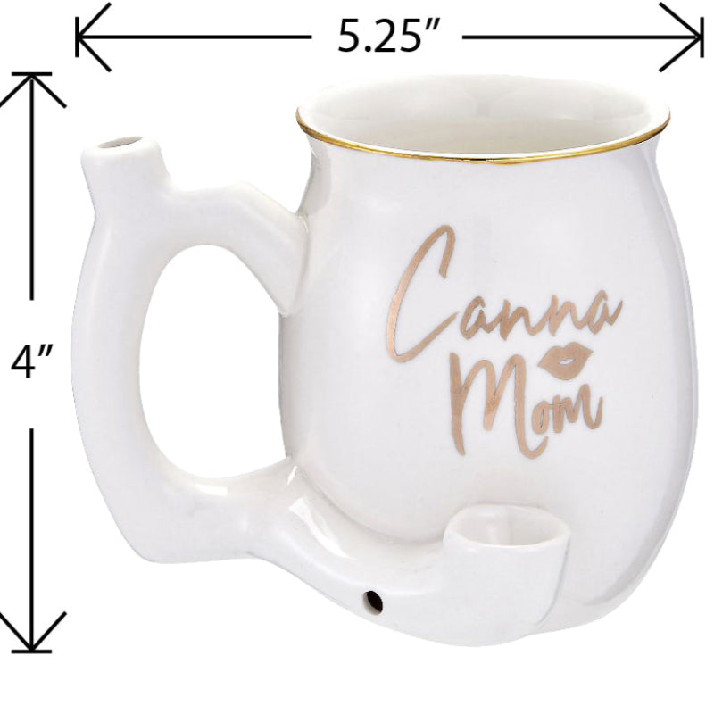 Canna Mom Pipe Coffee Mug - inhalco